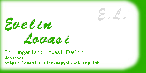 evelin lovasi business card